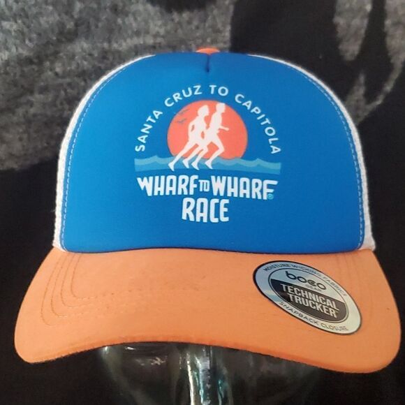 Santa Cruz to Capitola Wharf to Wharf Race Mesh Trucker Hat - Picture 1 of 10